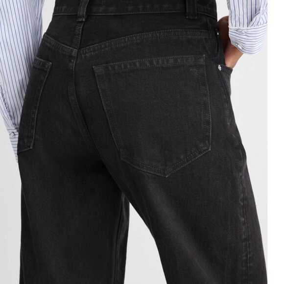 Madewell Cropped Balloon Jean Black wash Size 31P - Picture 4 of 16